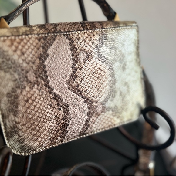 #30 Guess Metallic Python Mini Satchel - Picture 4 of 8